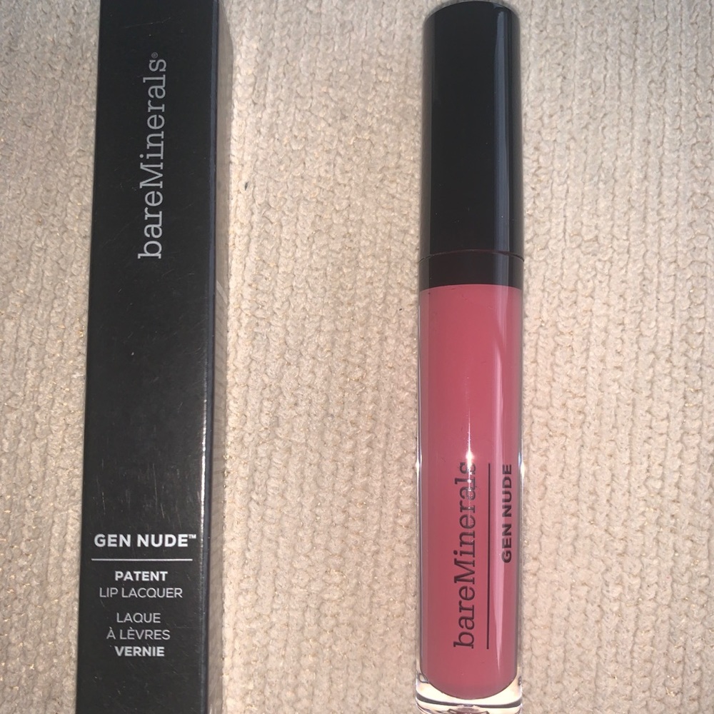 NIB bareMinerals Gen Nude Patent Lip Lacquer BOY TOY